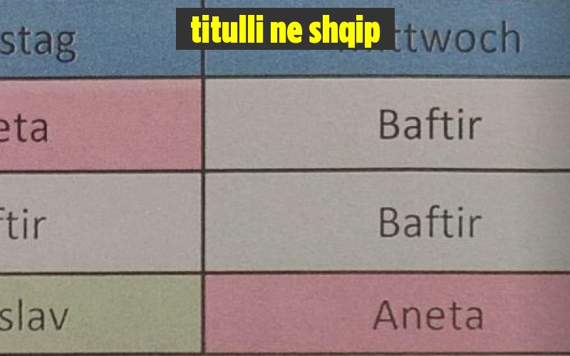 titulli ne shqip